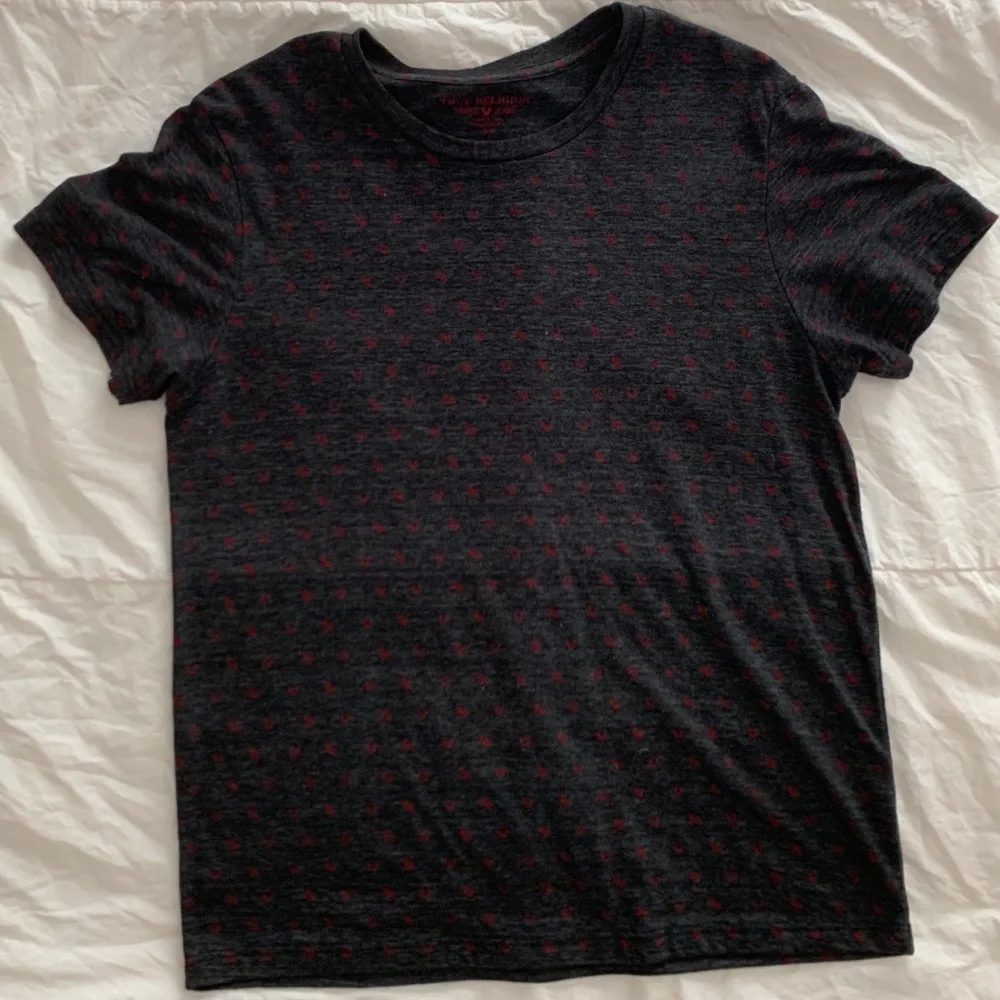 True Religion logo print all over T-shirt